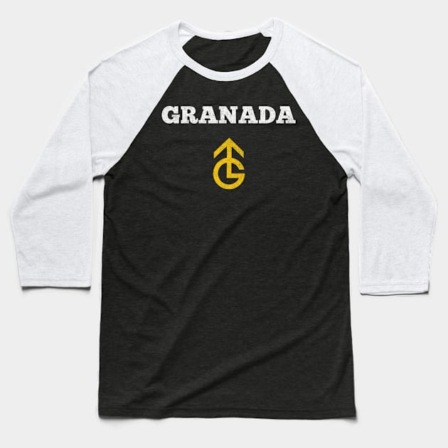 Granada 70s/80s Retro British TV Design Baseball T-Shirt by CultOfRomance